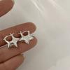 Nuevos Pendientes de Clip para Oreja con Diseño Simple de Nicho Estilo 2026 Estrella de Cinco Puntas Versátiles Únicos Venta al por Mayor para Mujeres