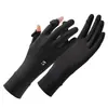 Guantes de Hielo de Seda de Verano con Protección Solar Extendida para Mujer, Anti-UV, Protección Solar para Exteriores, Conducción, Antideslizantes, Guantes para Pantalla Táctil