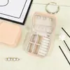 Elegante y Portátil Caja de Joyería de Viaje Bolsa de Almacenamiento Dopamina Corazón de Niña Almacenamiento de Empaque de Joyería Anillo