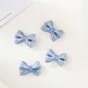 Lazo de Puntos Blancos Hecho a Mano DIY Accesorios para Pasadores de Cabello de Niños Accesorios de Cinta para Ropa de Mascotas Lazo Pequeño de 2.5cm