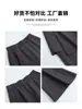 Calça de alta qualidade em imitação de duas peças com barra franzida para mulheres, novas calças esportivas slim fit de primavera e outono, calças pantalona flare largas para baixinhas