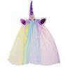 Fantasias de Dança Moderna Infantil para Meninos e Meninas Apresentação de Palco Tiara de Unicórnio com Asas Saia Tutu Dança Colorida