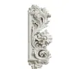 Arco de yeso estilo francés para vestidor con detalles tallados, juego completo de componentes para área de almacenamiento de dormitorio, líneas de pared curvas hechas a medida