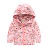 Cortavientos para Niña, Chaqueta Infantil, Nueva Prenda Superior Impermeable y a Prueba de Viento, Chaqueta de Moda para Bebé con Cintura Ajustable y Capucha