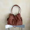 Bolsa Tote Balde Grande Capacidade Nova Tendência Primavera 2026 Feminina Estilo Coreano Casual Simples Ombro Transversal
