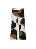 Taop&Za Novo Verão Feminino Estilo Elegante Moda Estampa de Penas Colete + Calça Flare