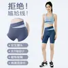 Conjunto fitness feminino com regata esportiva color-blocking, calça de controle abdominal com cintura cruzada, tamanhos grandes, secagem rápida, para yoga e treino