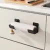 Estante de Almacenamiento de Cocina sin Taladro, Estante de Almacenamiento Lateral para Refrigerador, Estante de Almacenamiento de Gabinete para Film Plástico y Bolsas de Basura