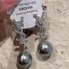 Pendientes retro franceses para mujer estilo Hong Kong elegantes para socialité largos de alta calidad lujo ligero de moda elegantes de perla pequeños pendientes de fragancia