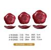 Prato Moderno Simples de Vidro com Pérolas para Uso Doméstico, Prato para Lanches de Flores, Frutas e Chá, Prato de Sobremesa, Bandeja Floral Pintada à Mão
