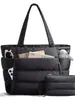 Bolso tote Amazon de alta calidad, gran capacidad, acolchado, multifuncional, multicapa, bolso de hombro engrosado para viajes, trabajo y para llevar una laptop