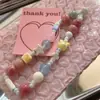 Lanyard de Cámara Ccd Gato con Perlas de Cerámica de Gama Alta Color Amarillo Crema Coreano Casero Colgante para Funda de Teléfono Móvil I