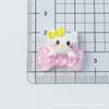 Horquilla de resina con diseño de gatito de dibujos animados, hecha a mano, para teléfono móvil, con pegamento en crema, para el pelo, accesorios decorativos