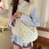 Nova Bolsa de Lona Fashion com Laço de Veludo Retrô Bolsa de Ombro Casual Versátil Bolsa Tote Grande Capacidade para o Dia a Dia