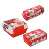Caja Roja de Pollo Frito Coreano Caja de Pollo Entero Caja de Empaque para Llevar Empaque de Patas y Alas de Pollo Frito Caja de Empaque de Bolsa de Papel para Pollo Frito