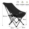 Cadeira de Camping Dobrável de Alta Encosto para Piquenique Acampamento, Equipamento Portátil para Exterior, Ajuste de Três Velocidades