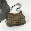 Moda de Celebridad de Internet Bolso de Hombro Burbuja Nuevo Comercio Exterior Nicho Único Bolso Tote para Viaje Transfronterizo Gran Capacidad Bolsa de Algodón
