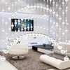 Cortina de cuentas de cristal para dormitorio feng shui cortina de puerta cortina de partición de baño semitransparente Cortina para sala de estar de Hong home estilo nuevo Dao Feng