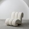 Cadeira Casual Única Estilo Silencioso Criativo Nórdico Veludo de Cordeiro Simples Moderno Luz Luxo Designer Sala de Estar Cadeira em Forma de Cadeira