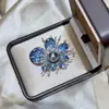 Broche Perla Gris Aurora Colorido Shijia Broche Violeta Fuegos Artificiales para Mujer, Pin de Moda de Lujo Ligero de Nicho
