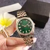 Bisel completamente de diamantes, correa de reloj para mujer en tono dorado, calendario, reloj de pulsera de cuarzo para mujer, reloj minimalista para mujer