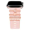 Correa de Silicona Accesorios DIY Hebilla de Tachuela Diamante para Apple Watch iWatch10/987 Hebilla Decorativa Accesorios