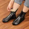 Calcetines Cálidos para Mujer con Cremallera Invierno Adulto Forrados de Felpa Espesos para el Hogar Hombres y Mujeres Suela Antideslizante Calcetines Altos de Cuero Impermeables