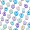 Cuentas de Cristal para Arroz Color Macarrón Súper Mate de 3/4 mm Material para Pulsera de Teléfono Móvil Collar DIY Cuentas Sueltas