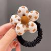 Novas crianças leite marrom headband bebê tecido flor cabelo banda meninas não machucam o cabelo elástico cocar meninas acessórios para o cabelo