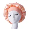 Gorro de Ducha de una Sola Capa con Ala Ancha de 32 cm Comerciante Transfronterizo de Amazon Pañuelo para la Cabeza de Alta Elasticidad Cuidado del Cabello Gorro de Satén para Dormir para Mujer