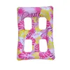 Silla Flotante Inflable Doble Arcoíris con Lentejuelas Transfronteriza para Adultos, Flotador de Natación, Cama Flotante Portátil para Agua