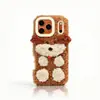 Estilo Nuevo Otoño e Invierno Adecuado para Funda de Teléfono Móvil Apple 17Promax Felpa Iphone16 Perro de Año Nuevo de Gama Alta 15