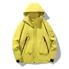 Chaqueta exterior impermeable, cortavientos y resistente a las manchas, adecuada para parejas, disponible en colores lisos y tallas grandes, chaqueta de montañismo de alta calidad