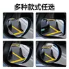 Espejo retrovisor sin marco, espejo circular pequeño en forma de corazón abanico para marcha atrás, reflector auxiliar de gran angular de alta definición ajustable 360 grados para coches