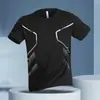 Camiseta Deportiva para Hombre de Secado Rápido Manga Corta 2026 Verano Nuevo Malla Fitness Running Top Casual Ropa de Moda para Hombre