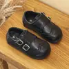 Zapatos de piel estilo coreano para niñas, nueva colección otoño 2026, para niños, de suela suave, antideslizantes, elegantes y a la moda, zapatos de princesa para niñas pequeñas