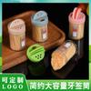 Portavasos de palillos de dientes transparente de estilo japonés simple de doble uso, caja de palillos de dientes creativa, botella para palillos de dientes para el hogar, frasco para palillos de dientes, regalo, logotipo
