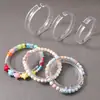 Soporte de Anillo para Exhibición de Pulseras de Acrílico Soporte Bandeja de Almacenamiento Accesorio Soporte de Exhibición de Pulseras con Anillo en C