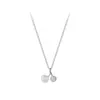 Colar de Pérolas em Prata de Lei S925 Feminino Simples Acessível Luxo Retrô Francês Estilo Cool de Alta Qualidade Corrente para Clavícula