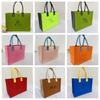 Bolsa de Feltro Estilo Simples, Bolsa Tote Grande Personalizada da Moda, Bolsa de Ombro Elegante para Trabalho e Deslocamento, Sacola de Compras Atacado