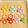Pingente Chaveiro Estrela de Cinco Pontas Fresco e Colorido, Sino Colorido Docinho Acessório DIY Decoração, Pingente de Bolsa para Casal