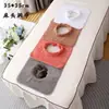 Toalla gruesa especializada para cama de masaje de salón de belleza con agujero, funda de almohada y almohadilla facial