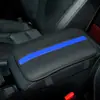 Reposabrazos de Coche Almohadilla Clásica Negra Cuero Resistente al Desgaste Comercio Exterior Transfronterizo Almohadilla Antideslizante para Uso en el Interior del Coche Almohadilla de Cuero para Reposabrazos
