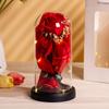 Día de San Valentín Chino Día del Maestro Flor Eterna Flor Seca Cubierta de Vidrio Rosa Caja de Regalo Regalo de Cumpleaños para Novia Pieza Decorativa Práctica