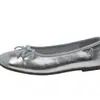 Mocasines para Mujer, Zapatos Planos de Ballet, Zapatos de Suela Blanda para Primavera y Verano, Zapatos Plateados Individuales, Nuevo Estilo Francés, Suave Nuevo Estilo Chino