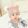 Gorros para Bebé Otoño e Invierno Gorros de Punto para Bebé Estilo Coreano Gorros de Lana Arcoíris para Hombres, Mujeres y Niños Gorros Cálidos con Protección para los Oídos