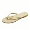 Chanclas Brillosas de Charol para Mujer Transfronterizas en Stock, Sandalias Planas Simples Clásicas para Viajar, Playa, Verano, Exteriores