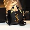 2026 Nuevo Bolso de Mano de Gran Capacidad de Marca para Madres de Mediana Edad, Elegante Bolso de Cuero Brillante para Mujer, Bolso de Hombro Cruzado Tote