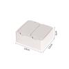 Caja de almacenamiento de escritorio tipo push de lujo ligero, caja de acrílico transparente, apilable, a prueba de polvo, cosméticos, hisopos de algodón, plástico, venta al por mayor