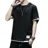 Nueva Camiseta de Manga Corta para Hombre Verano 2026, Top Versátil de Marca de Moda para Hombre, Camisa Casual Elegante Holgada a la Moda